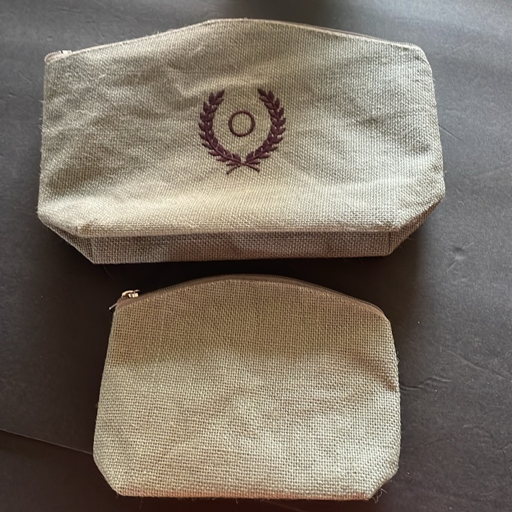 Ballard Cosmetic Bags with "O" initial(Set of 2)